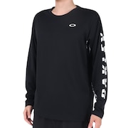 オークリー(OAKLEY)(メンズ)テニスウェア Slant Logo Print 長袖Tシャツ 8.0 FOA405835-02E