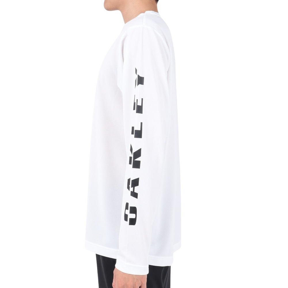 オークリー（OAKLEY）（メンズ）テニスウェア Slant Logo Print 長袖Tシャツ 8.0 FOA405835-100
