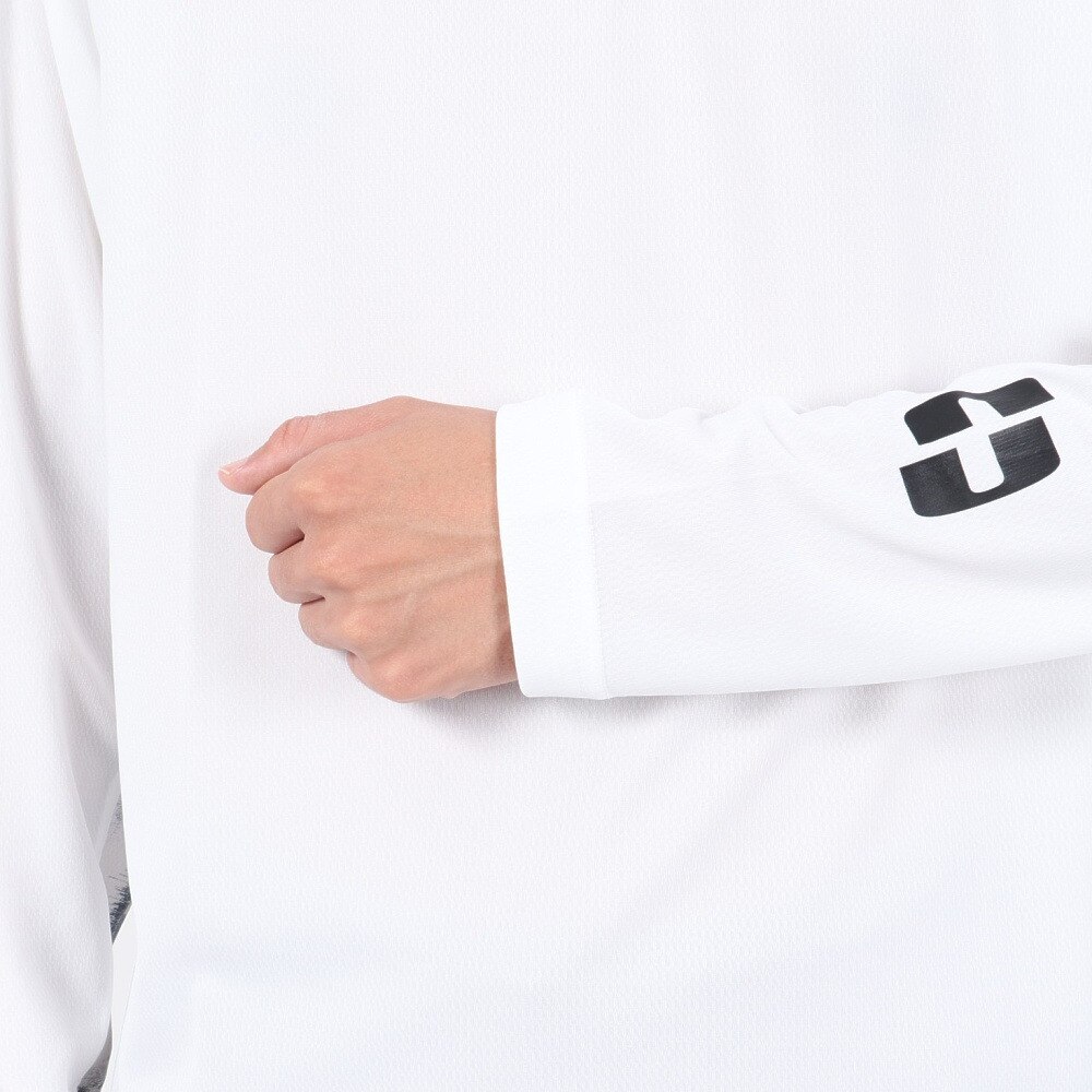 オークリー（OAKLEY）（メンズ）テニスウェア Slant Logo Print 長袖Tシャツ 8.0 FOA405835-100