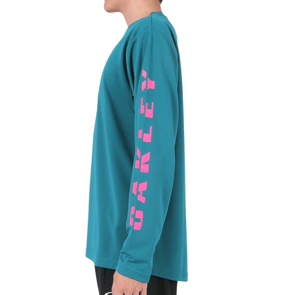 オークリー（OAKLEY）（メンズ）テニスウェア Slant Logo Print 長袖Tシャツ 8.0 FOA405835-61D