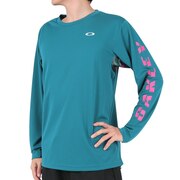 オークリー(OAKLEY)(メンズ)テニスウェア Slant Logo Print 長袖Tシャツ 8.0 FOA405835-61D