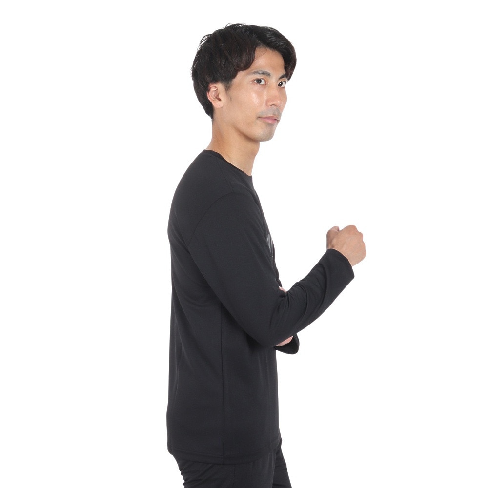 プリンス（PRINCE）（メンズ）テニスウェア ロングスリーブシャツ MA3002 165 BLK 速乾