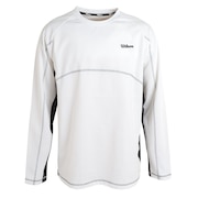 (メンズ)テニスウェア クルーネック長袖Tシャツ 443206