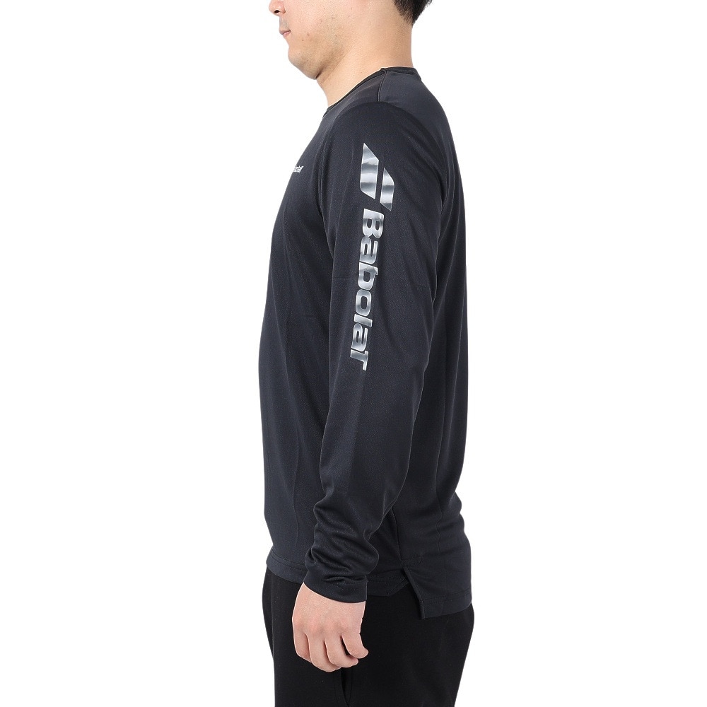 バボラ（BABOLAT）（メンズ）テニスウェア VS長袖Tシャツ BUP3550 BK00 速乾