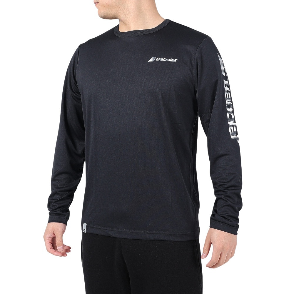 バボラ（BABOLAT）（メンズ）テニスウェア VS長袖Tシャツ BUP3550 BK00 速乾