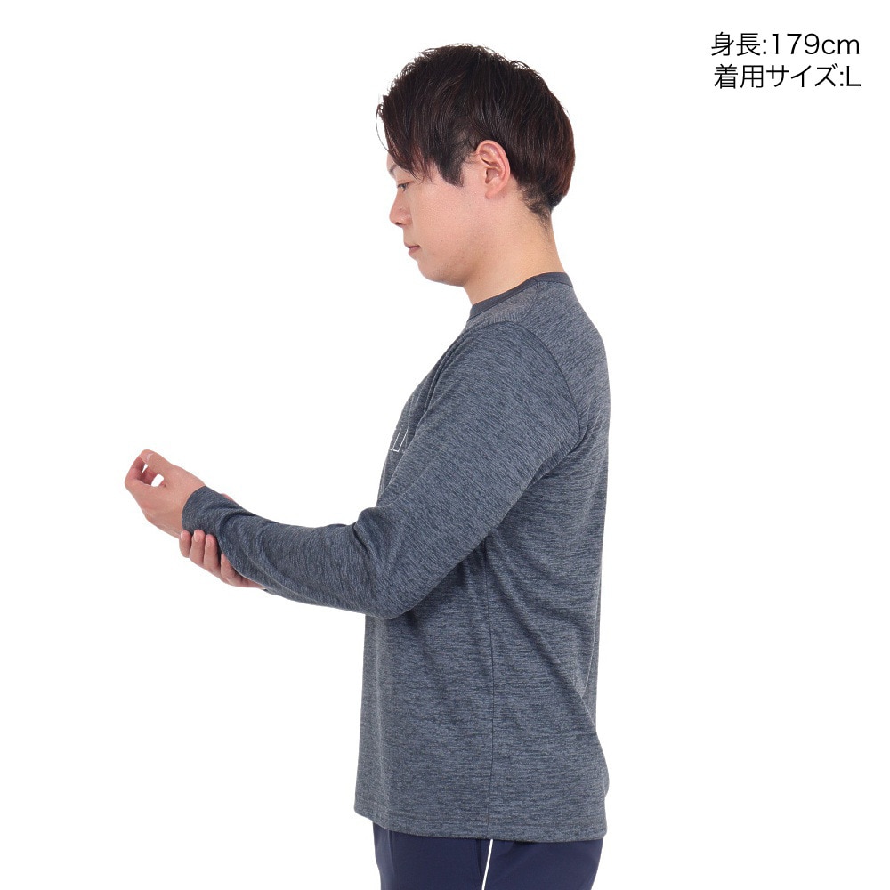 バボラ（BABOLAT）（メンズ）テニスウェア ピュア長袖Tシャツ BUP3553 BK00 速乾