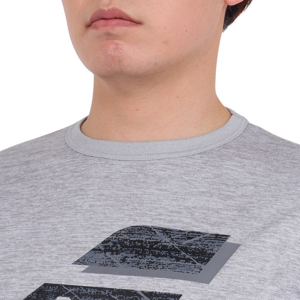 バボラ（BABOLAT）（メンズ）テニスウェア ピュア長袖Tシャツ BUP3553 GY00 速乾