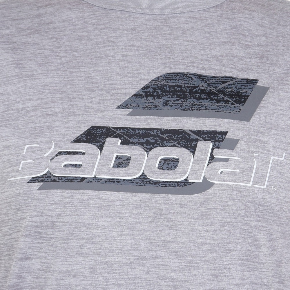 バボラ（BABOLAT）（メンズ）テニスウェア ピュア長袖Tシャツ BUP3553 GY00 速乾