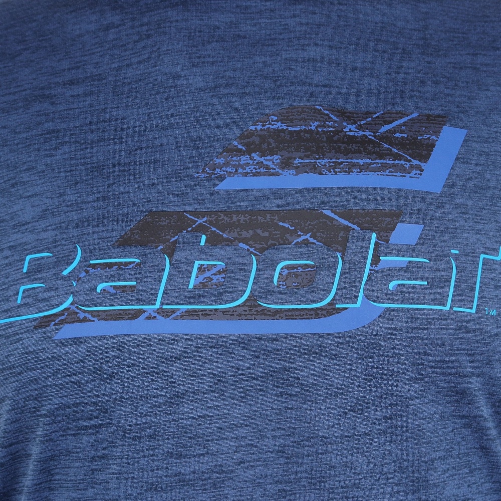 バボラ（BABOLAT）（メンズ）テニスウェア ピュア長袖Tシャツ BUP3553 NV00 速乾