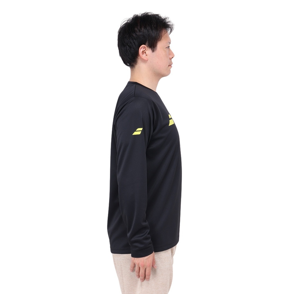 バボラ（BABOLAT）（メンズ）テニスウェア クラブ ロングスリーブ シャツ BUP4510C BK00