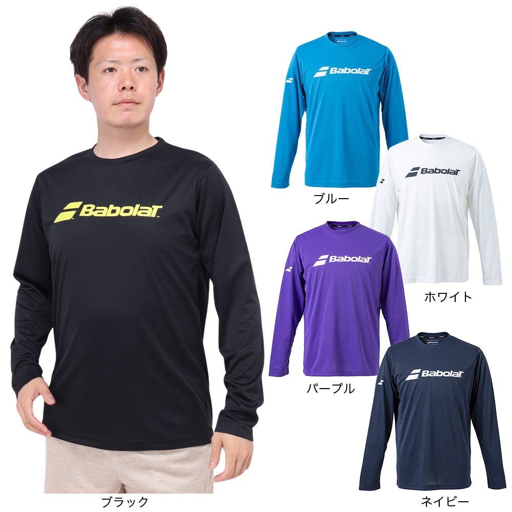 バボラ（BABOLAT）（メンズ）テニスウェア クラブ ロングスリーブ シャツ BUP4510C NV00