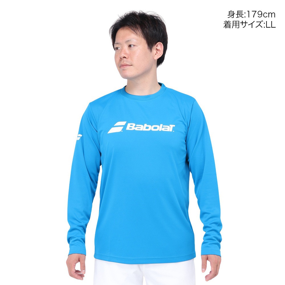 バボラ（BABOLAT）（メンズ）テニスウェア クラブ ロングスリーブ シャツ BUP4510C BL00