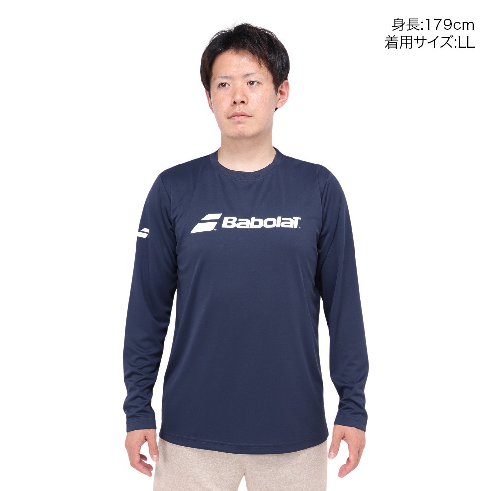 バボラ（BABOLAT）（メンズ）テニスウェア クラブ ロングスリーブ シャツ BUP4510C NV00