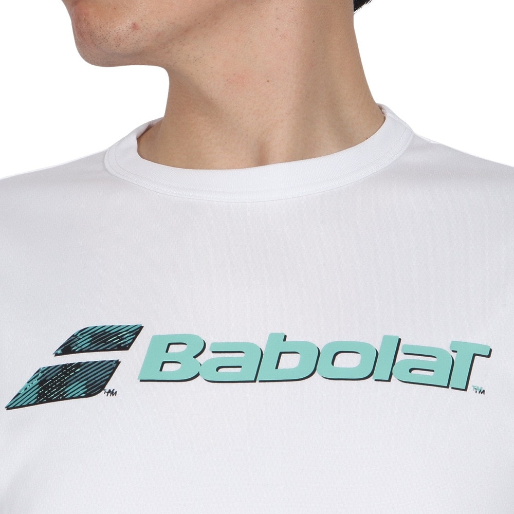 バボラ（BABOLAT）（メンズ）テニスウェア PURE ロングスリーブシャツ 長袖 BUP4553-WH00