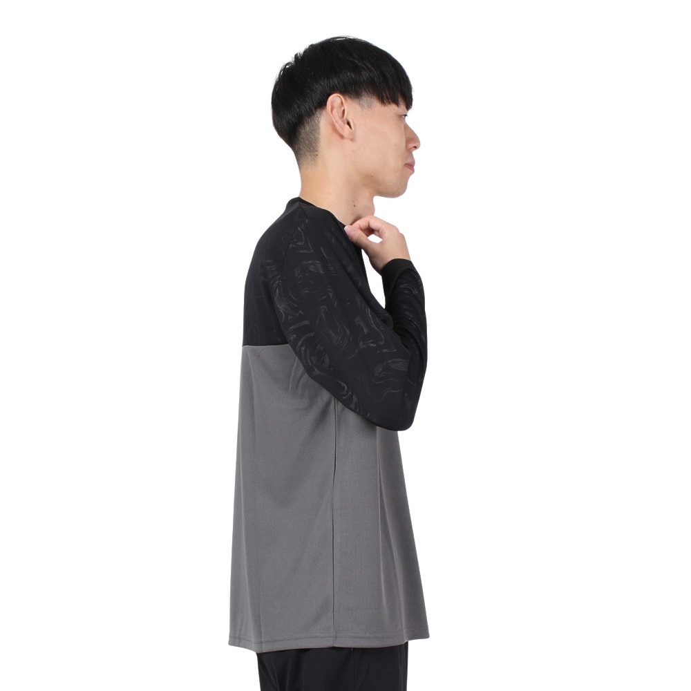 フィラ（FILA）（メンズ）テニスウェア 長袖 エンボス切替Tシャツ FM6906-08