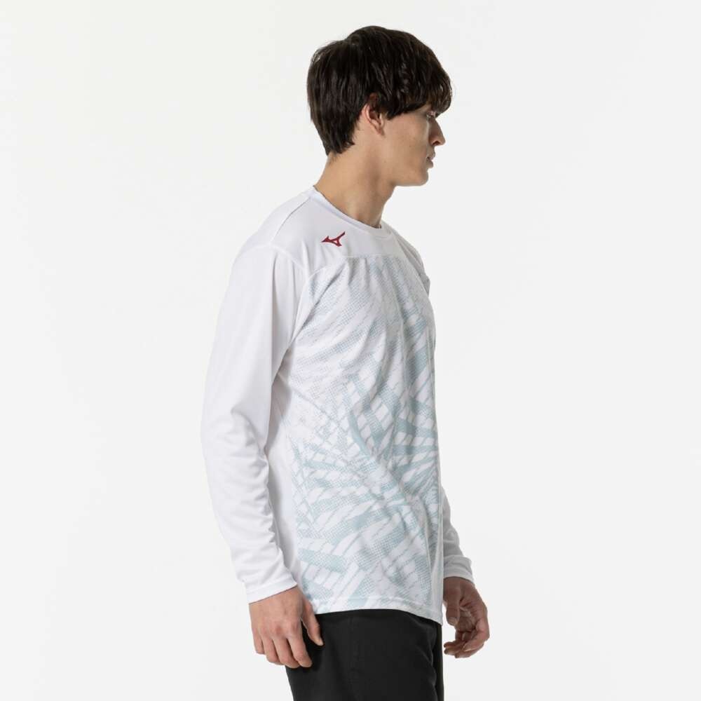 ミズノ（MIZUNO）（メンズ、レディース）テニスウェア 長袖 プラクティスシャツ 62JAB51101