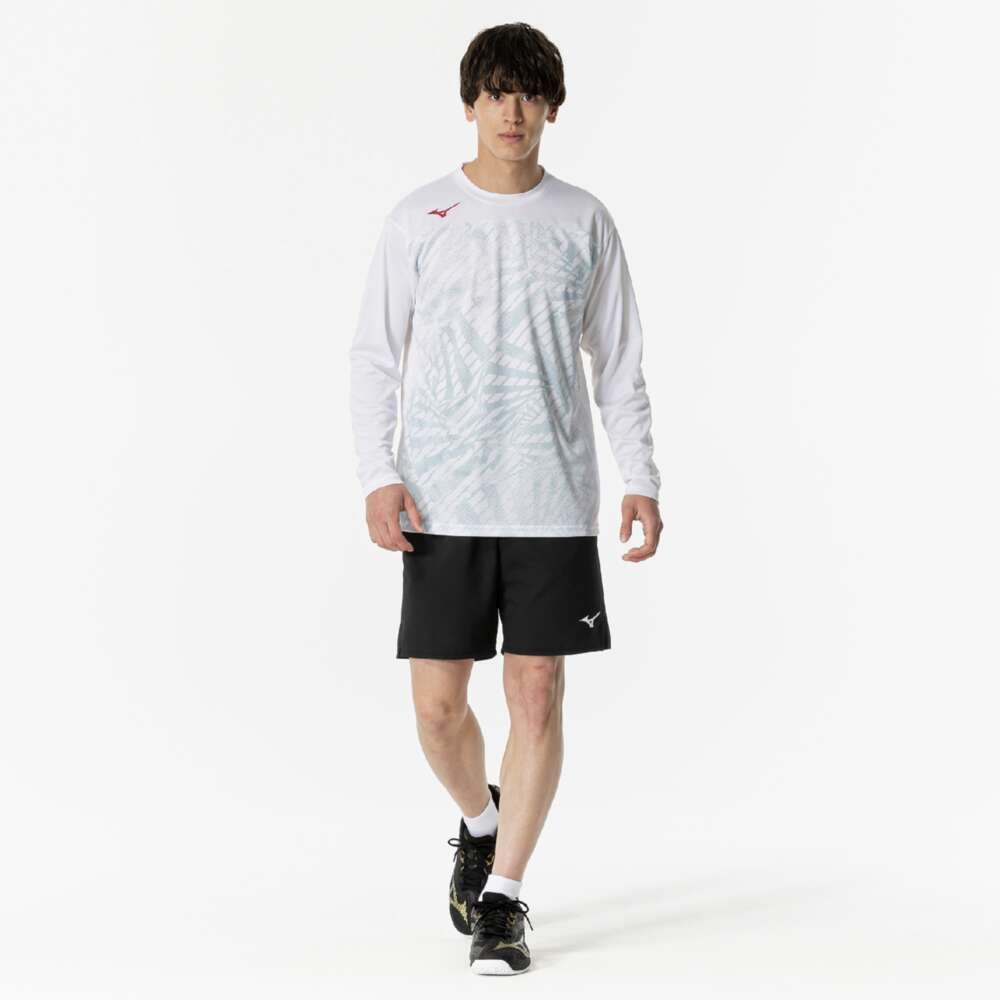 ミズノ（MIZUNO）（メンズ、レディース）テニスウェア 長袖 プラクティスシャツ 62JAB51101