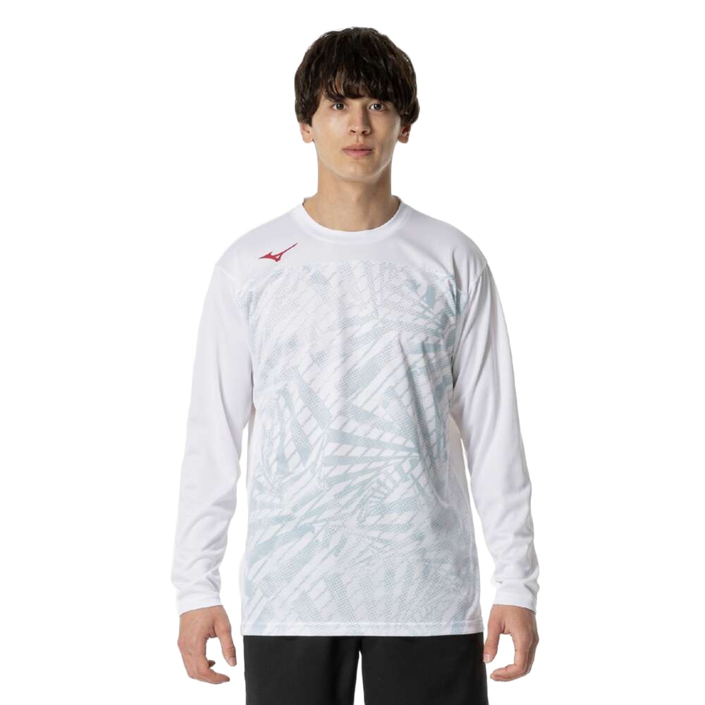 ミズノ（MIZUNO）（メンズ、レディース）テニスウェア 長袖 プラクティスシャツ 62JAB51101