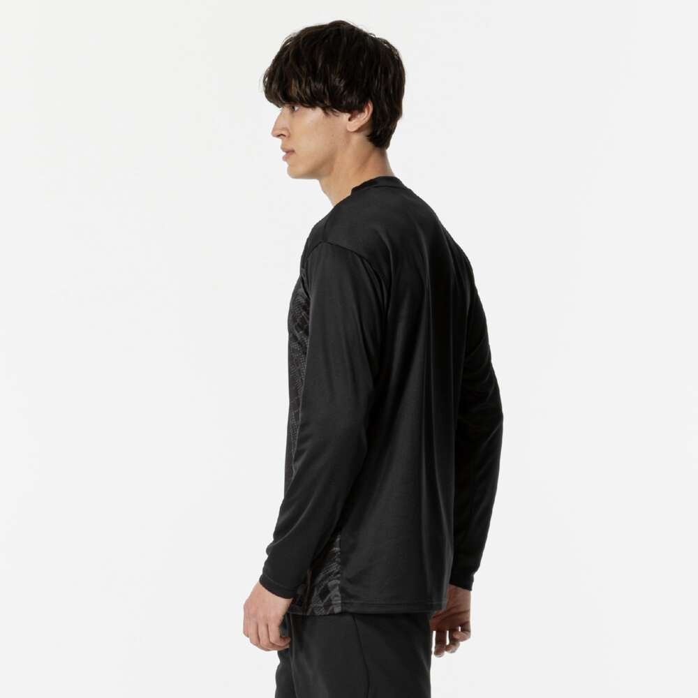 ミズノ（MIZUNO）（メンズ、レディース）テニスウェア 長袖 プラクティスシャツ 62JAB51109