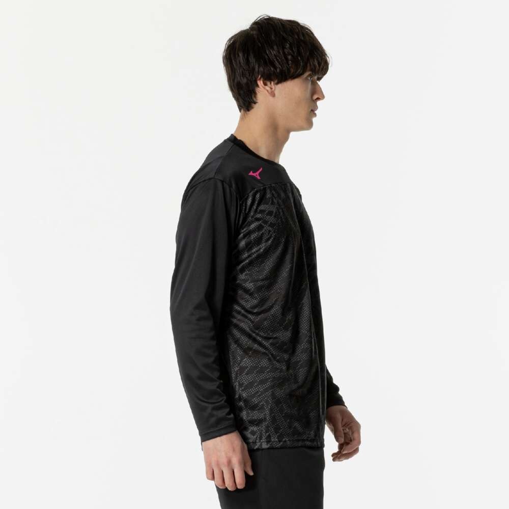 ミズノ（MIZUNO）（メンズ、レディース）テニスウェア 長袖 プラクティスシャツ 62JAB51109