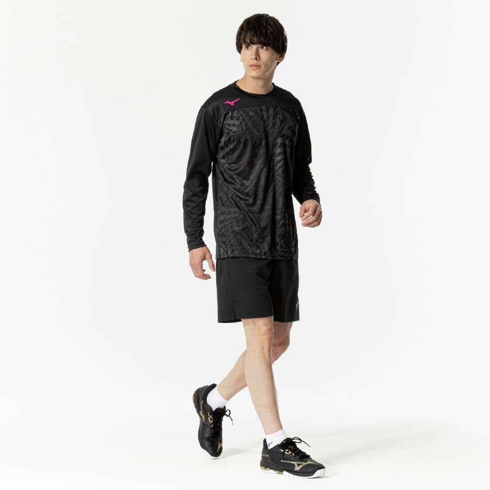 ミズノ（MIZUNO）（メンズ、レディース）テニスウェア 長袖 プラクティスシャツ 62JAB51109