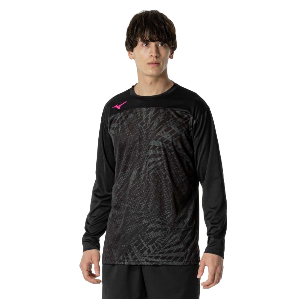 ミズノ（MIZUNO）（メンズ、レディース）テニスウェア 長袖 プラクティスシャツ 62JAB51109