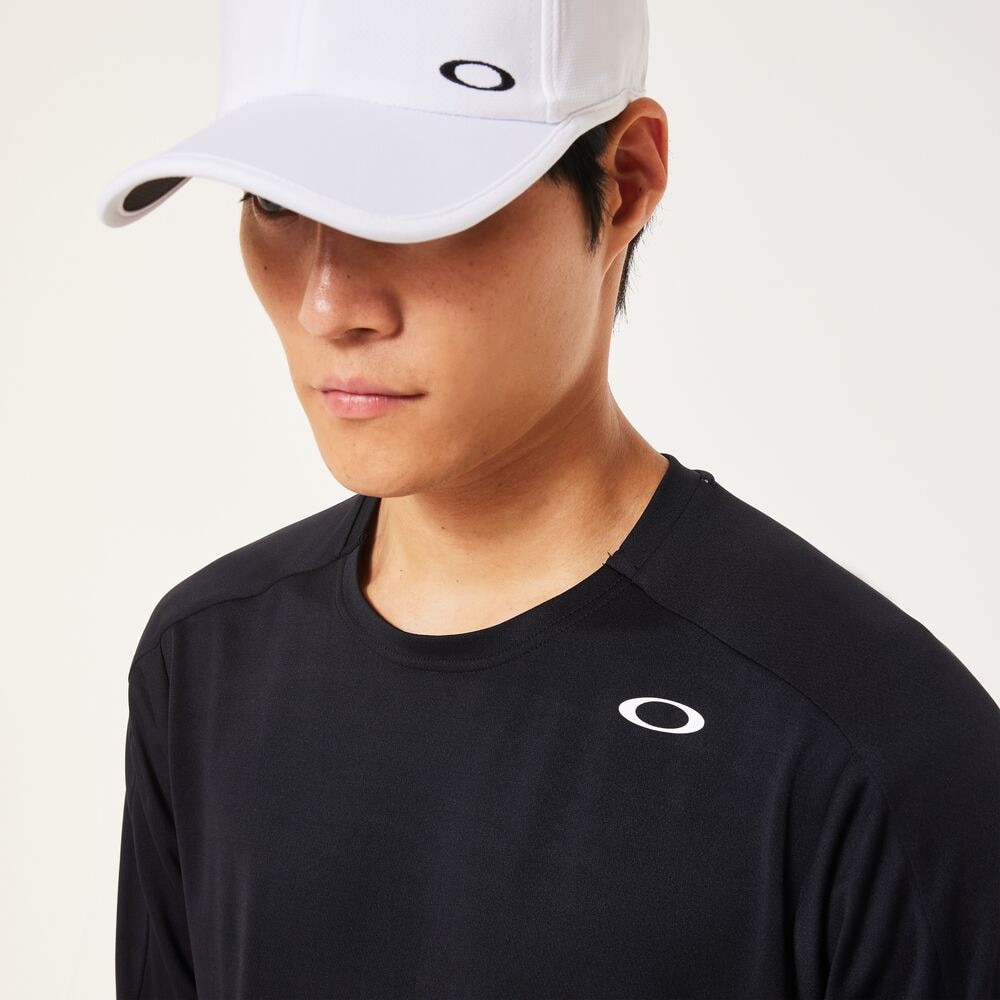 オークリー（OAKLEY）（メンズ）テニスウェア SLANT ロゴプリント長袖 Tシャツ 12.0 FOA408265-02E
