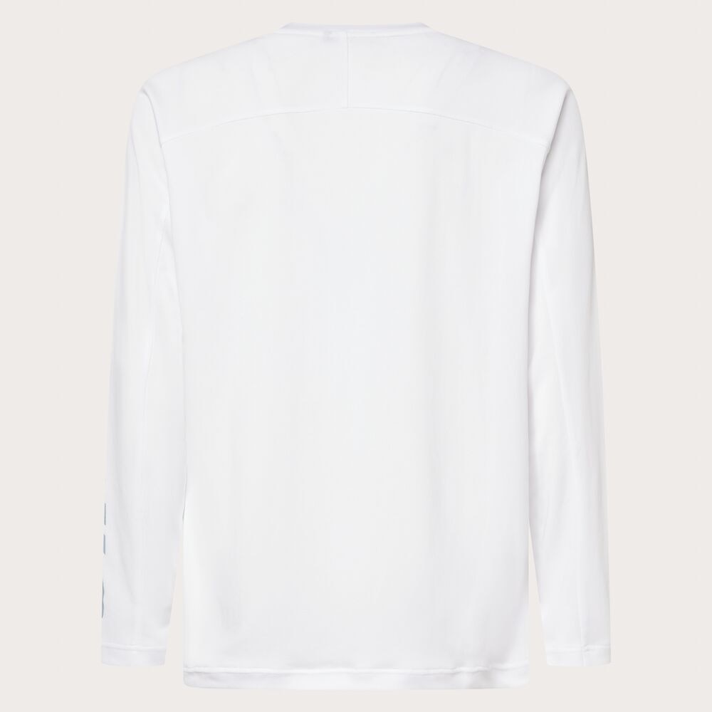 オークリー（OAKLEY）（メンズ）テニスウェア SLANT ロゴプリント長袖 Tシャツ 12.0 FOA408265-100