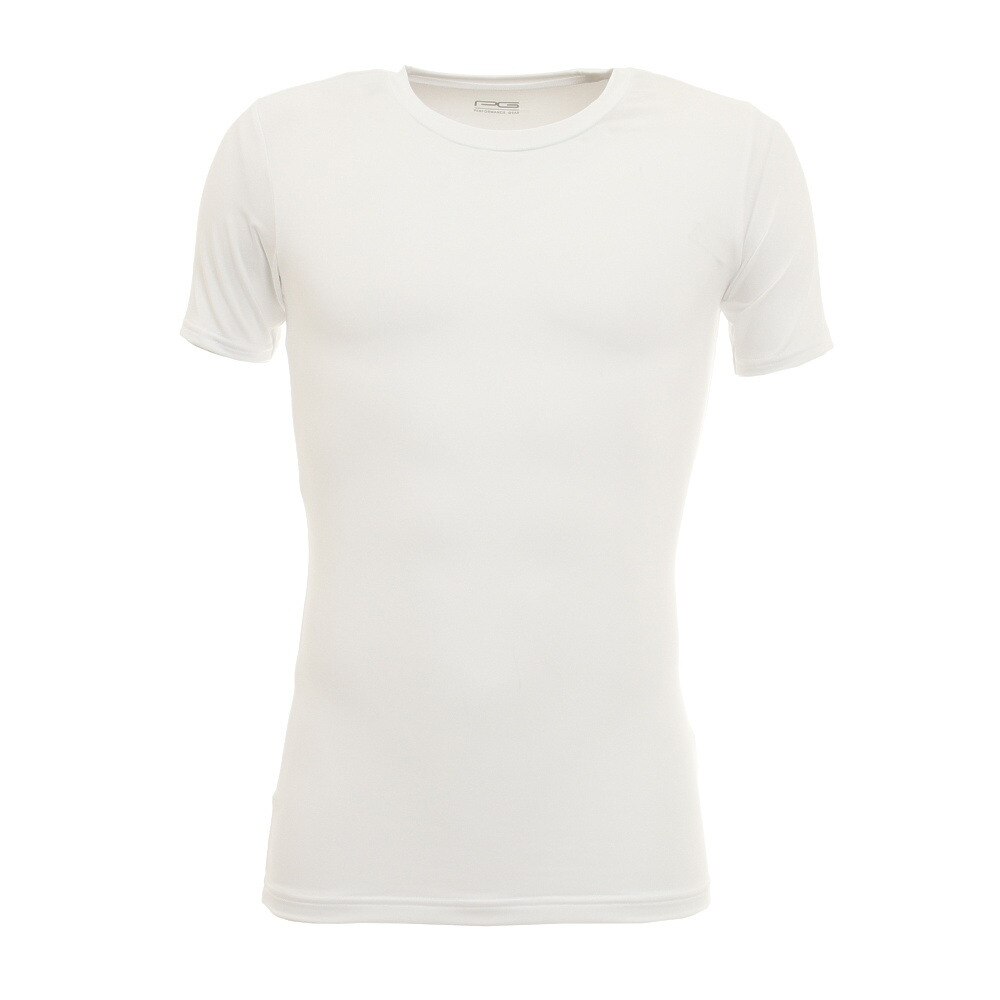  ストレッチ 丸首半袖シャツ 732PG0ES8839 WHT