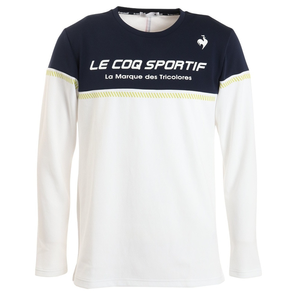 ルコックスポルティフ（lecoqsportif）（メンズ）テニスウェア ライトスウェット QTMUJC40XB WH