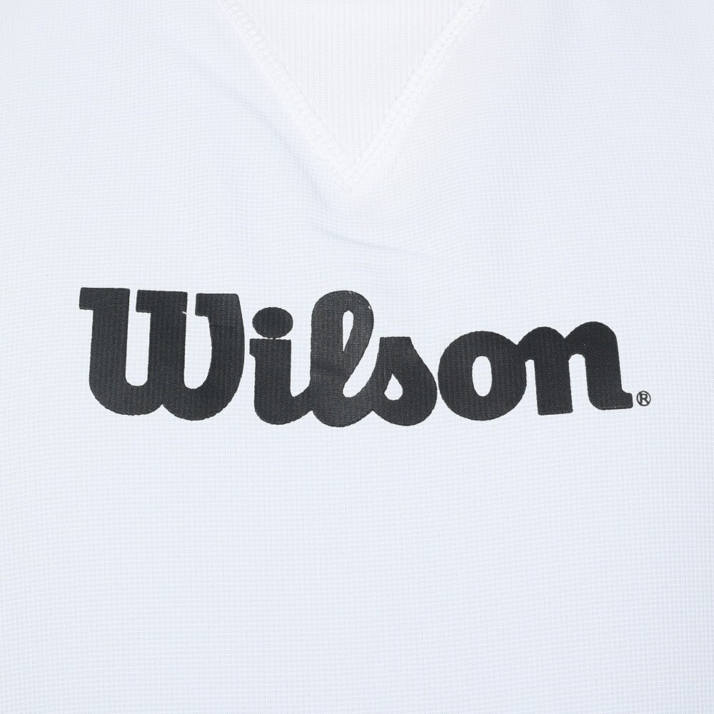 ウイルソン（WILLSON）（メンズ）テニスウェア クルーネックウィンドウシャツ 紫外線遮蔽率90%以上 UVカット 紫外線対策 413206-WT