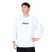 ウイルソン(WILLSON)(メンズ)テニスウェア クルーネックウィンドウシャツ 紫外線遮蔽率90%以上 UVカット 紫外線対策 413206-WT