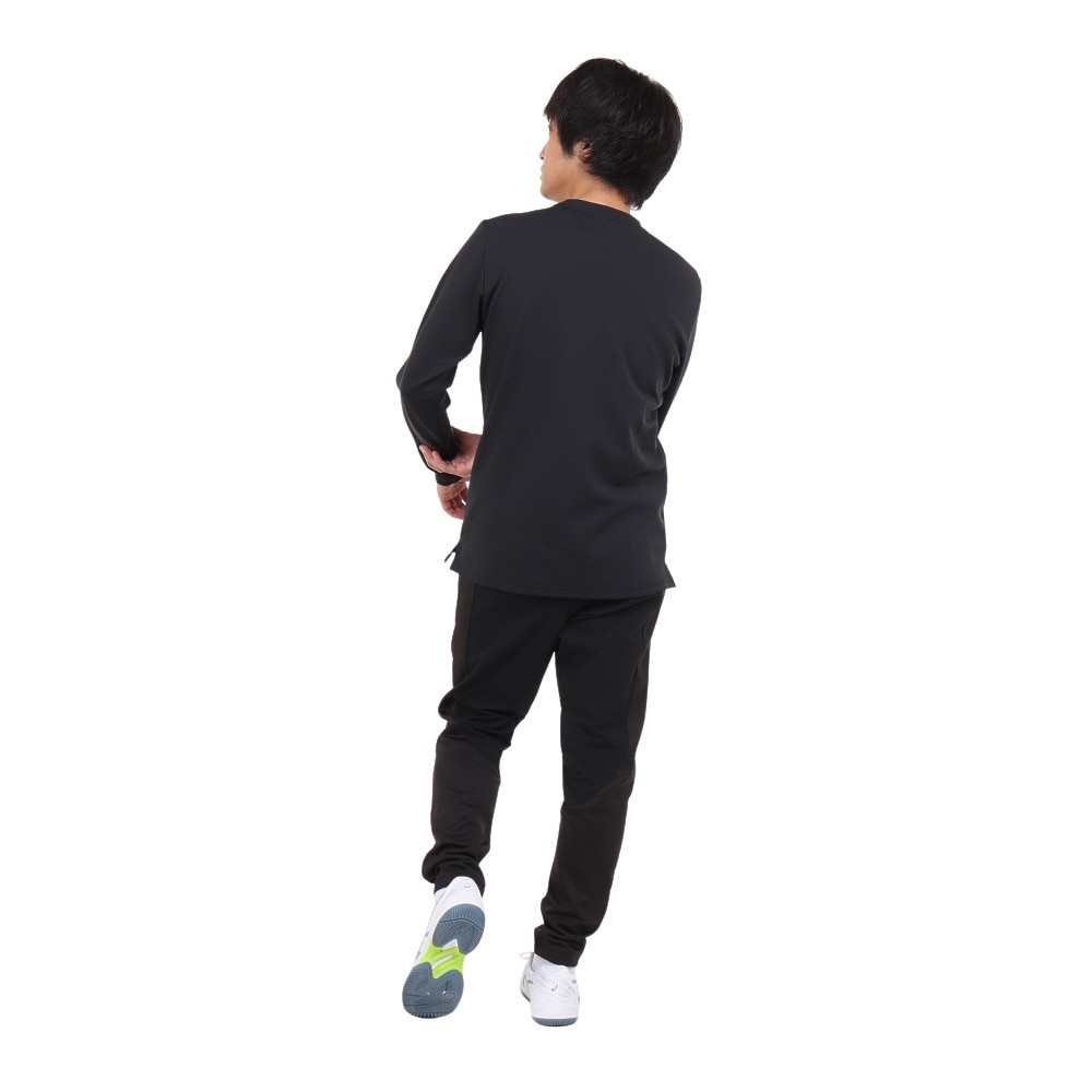 ルコックスポルティフ（lecoqsportif）（メンズ）テニスウェア ライトスウェットシャツ QTMWJB03 BK