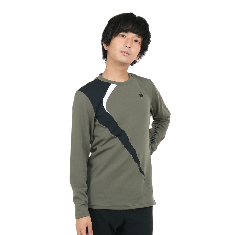 ルコックスポルティフ（lecoqsportif）（メンズ）テニスウェア ライトスウェットシャツ QTMWJB03 KH