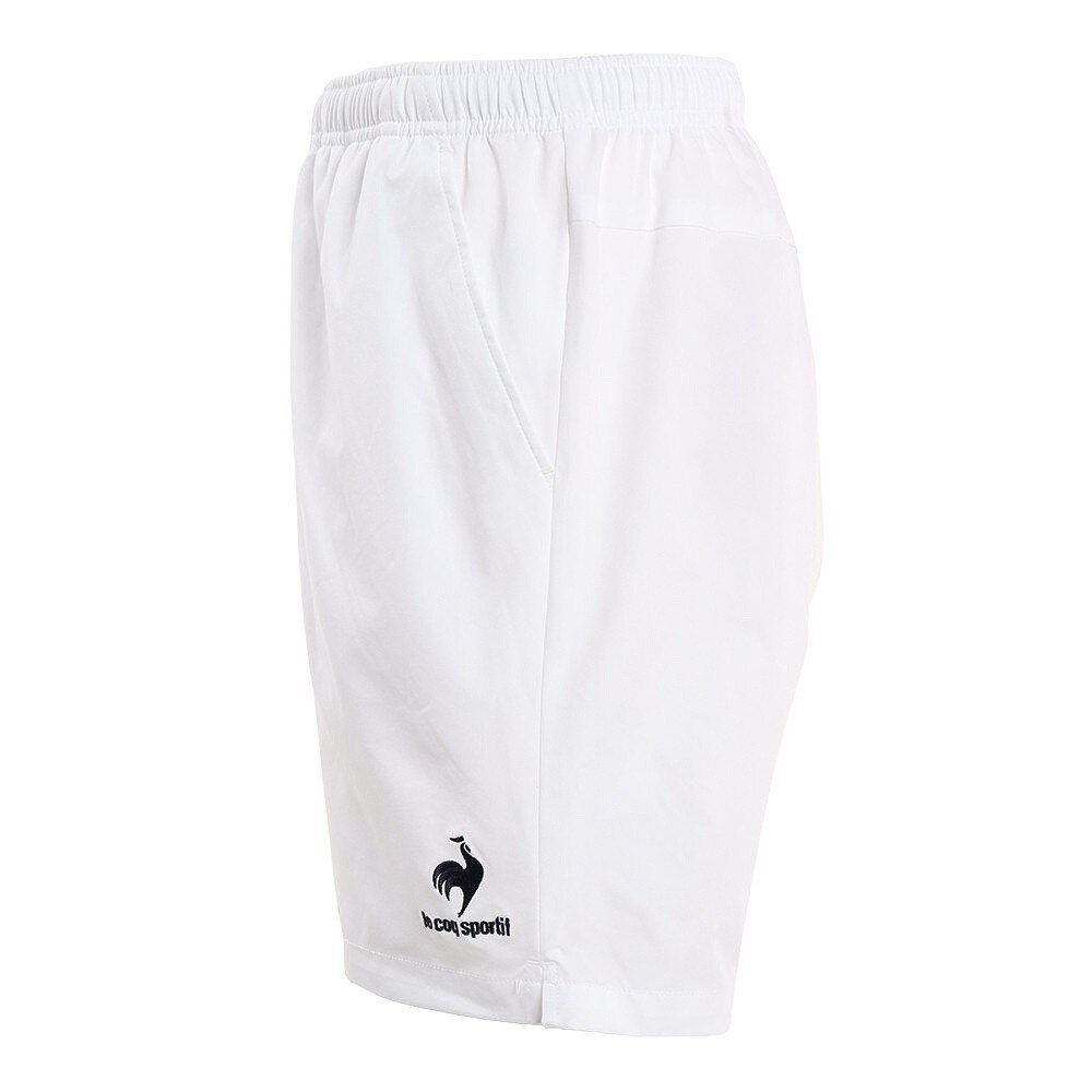 ルコックスポルティフ（lecoqsportif）（メンズ、レディース）テニスウェア ハーフパンツ 吸汗速乾 UPF50+ QTUTJD01XB WHT