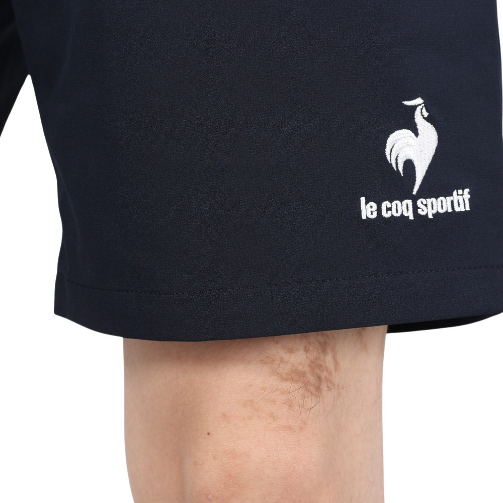 ルコックスポルティフ（lecoqsportif）（メンズ）テニスウェア ハーフパンツ QTMSJD90 NVY 速乾