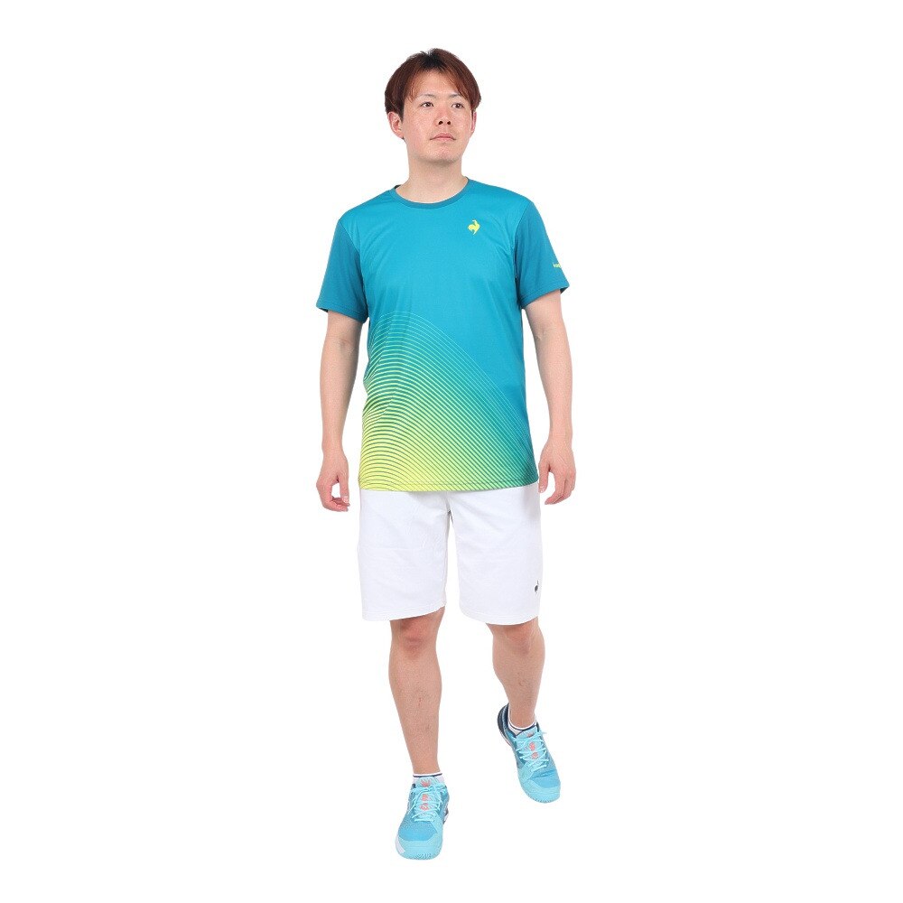 ルコックスポルティフ（lecoqsportif）（メンズ）テニスウェア ハーフパンツ QTMWJD10 WH