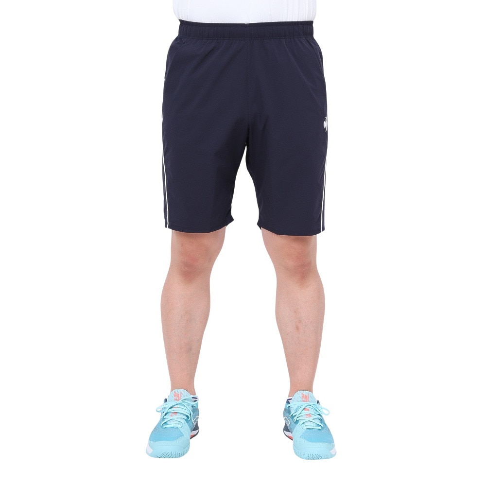 ルコックスポルティフ（lecoqsportif）（メンズ）テニスウェア ハイゲージニットハーフパンツ QTMXJD90 NV