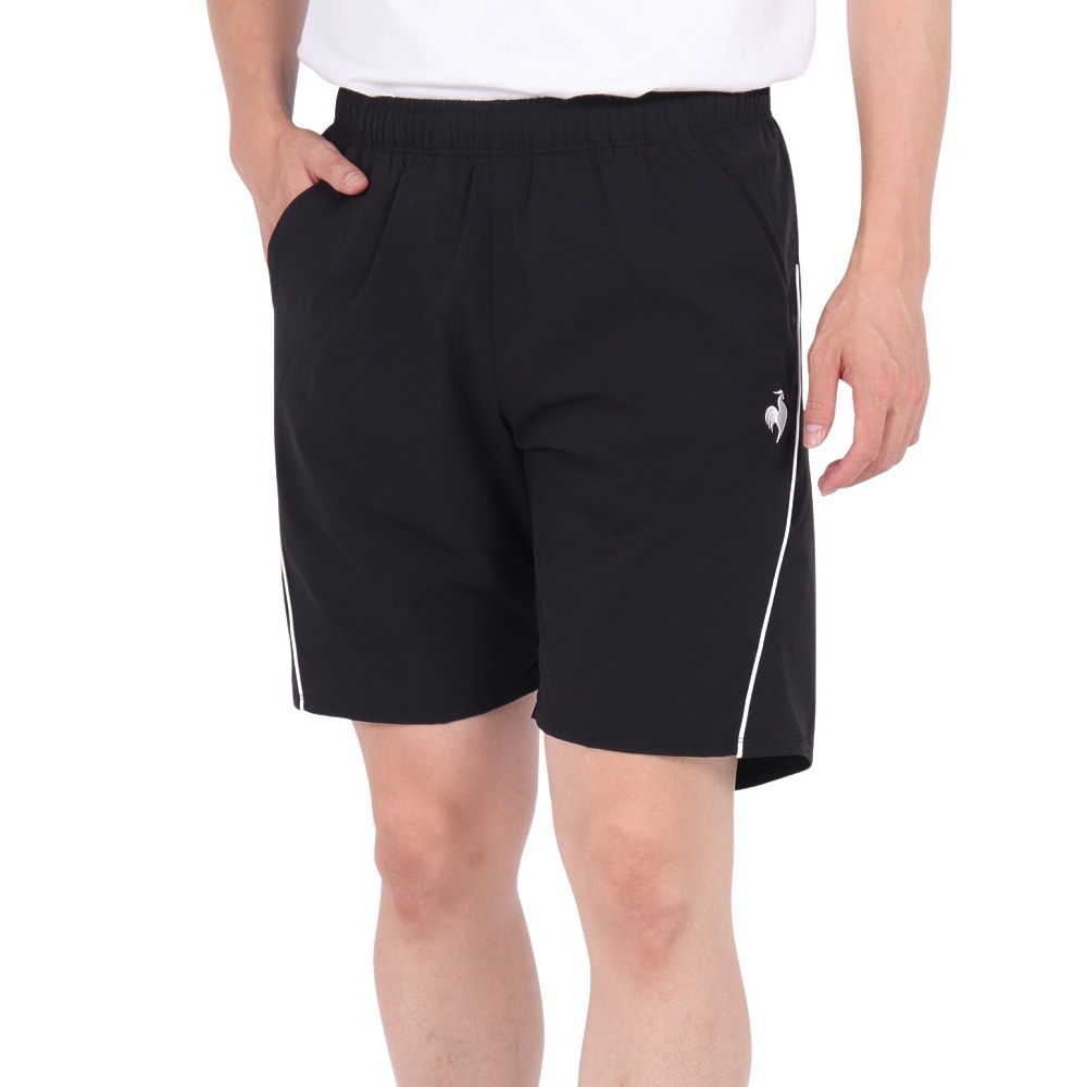ルコックスポルティフ（lecoqsportif）（メンズ）テニスウェア ハーフパンツ LN4FHP90M BK00