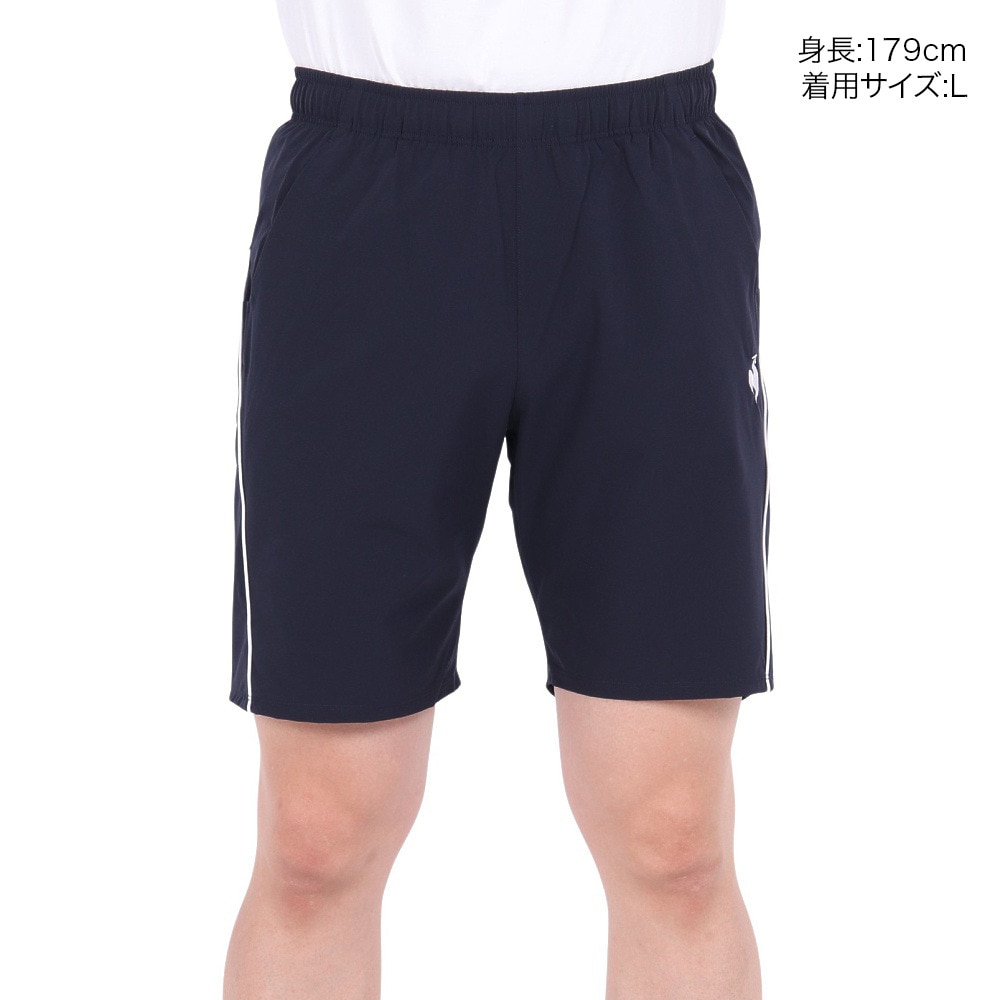 ルコックスポルティフ（lecoqsportif）（メンズ）テニスウェア ハーフパンツ LN4FHP90M NV00
