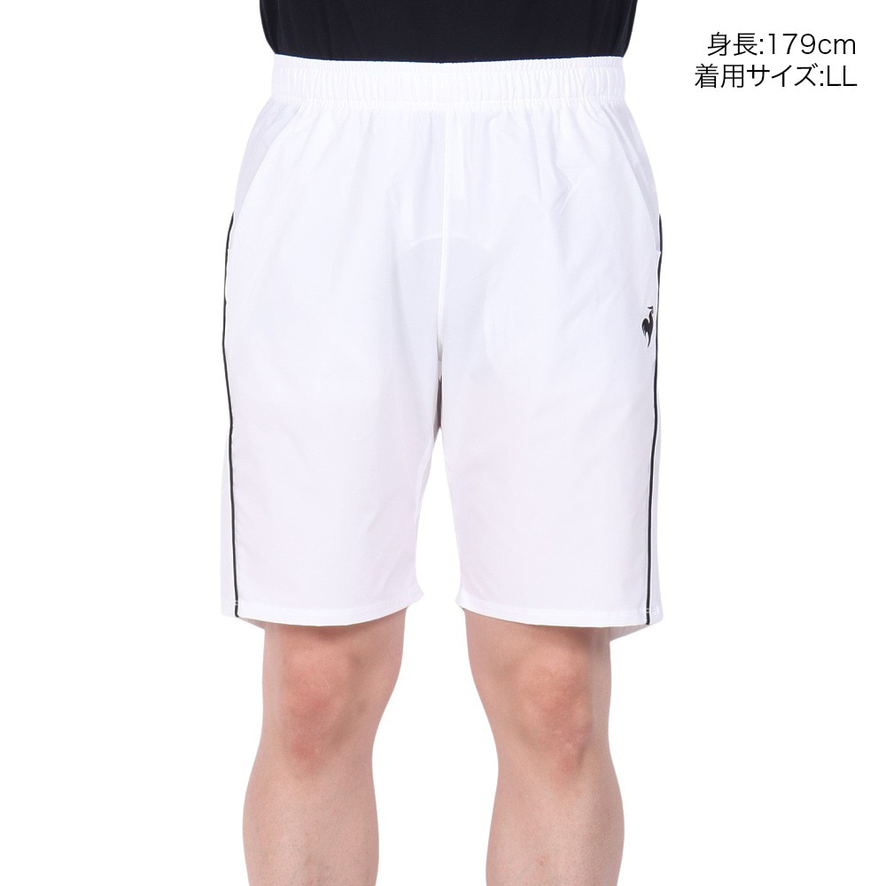 ルコックスポルティフ（lecoqsportif）（メンズ）テニスウェア ハーフパンツ LN4FHP90M WH00