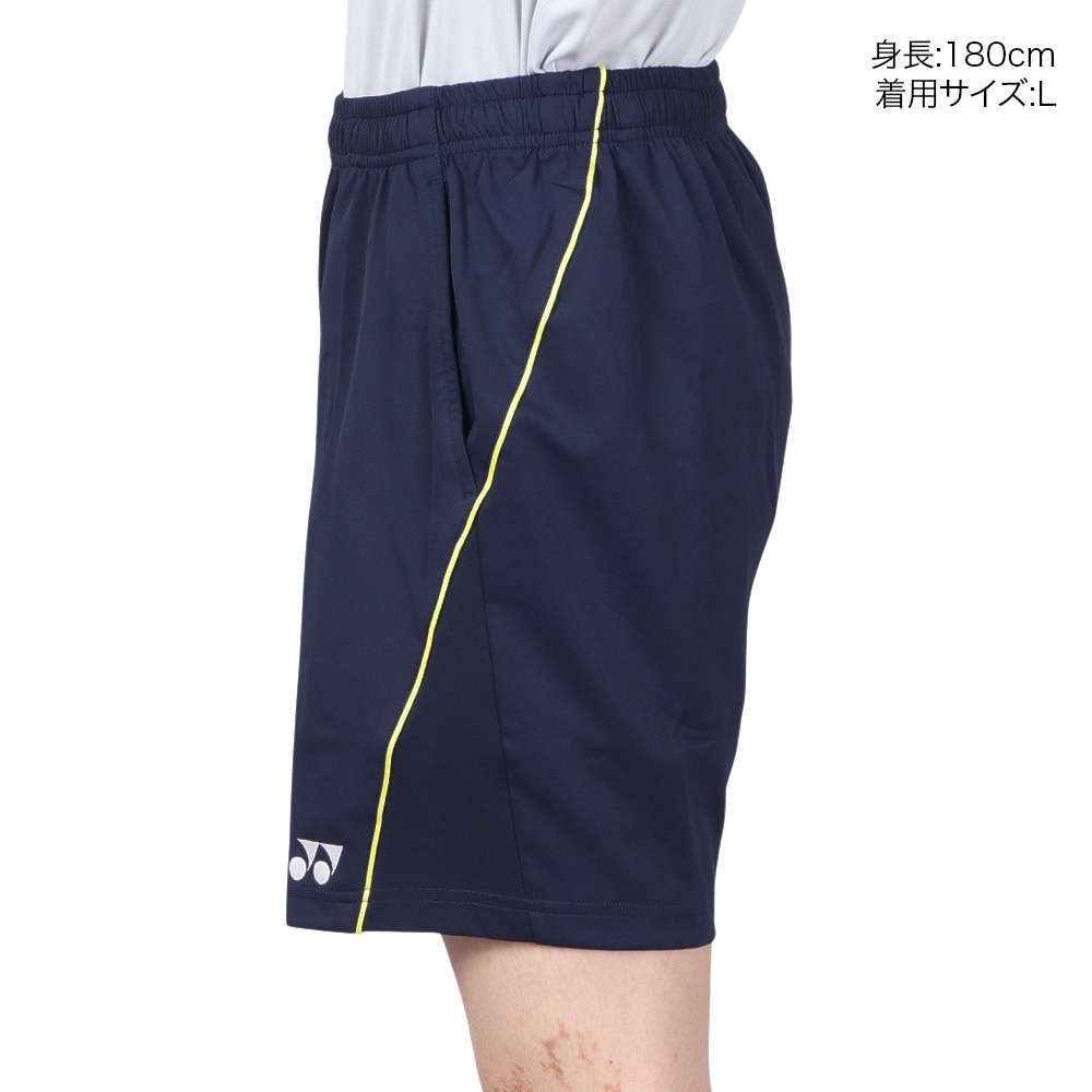 ヨネックス（YONEX）（メンズ、レディース）バドミントン ウェア ニットハーフパンツ 15124-019