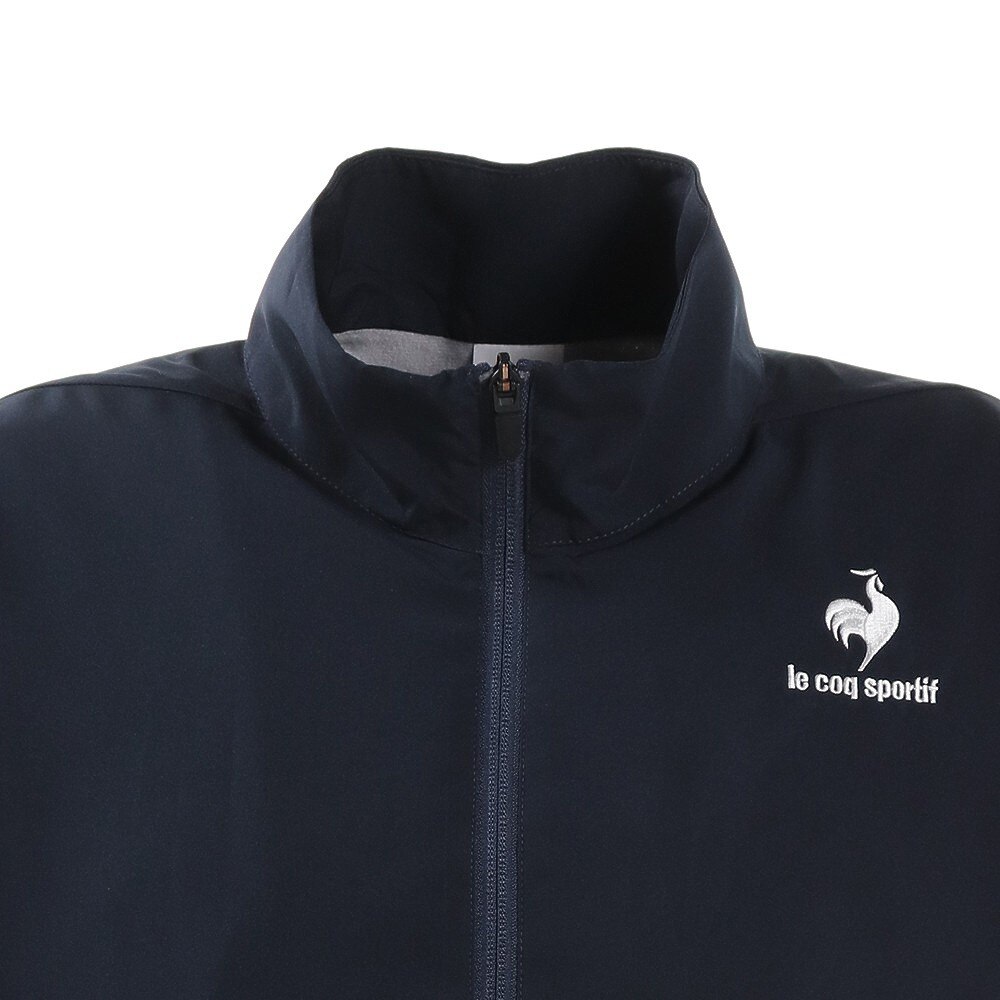 ルコック スポルティフ（le coq sportif）（メンズ）テニスウェア 裏トリコットウインドジャケット 撥水 QTMSJF30XB NVY★★★
