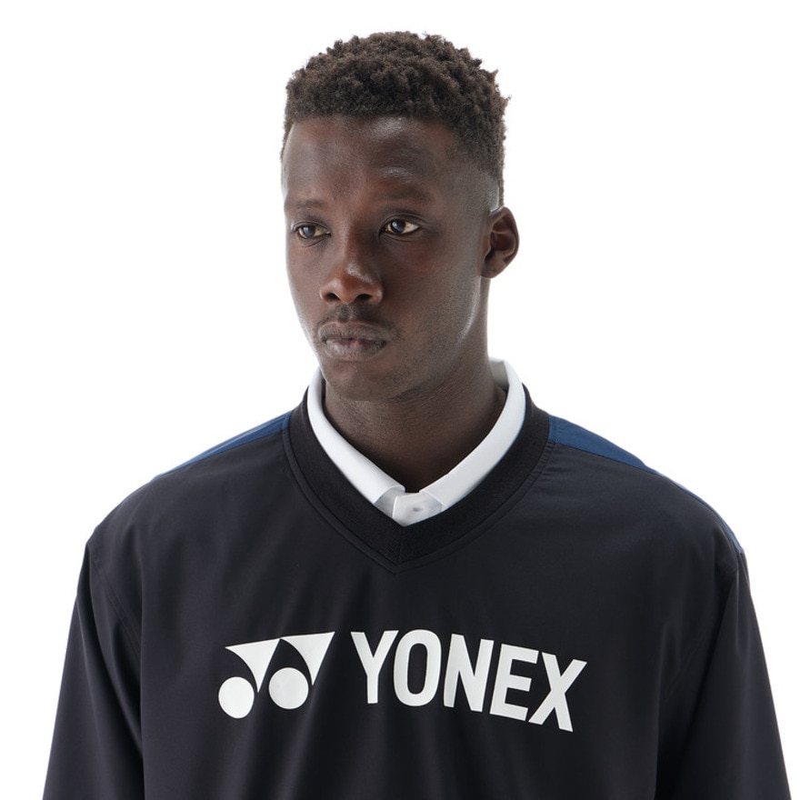 ヨネックス（YONEX）（メンズ、レディース）テニスウェア ユニ裏地付Vブレーカー 32039-007