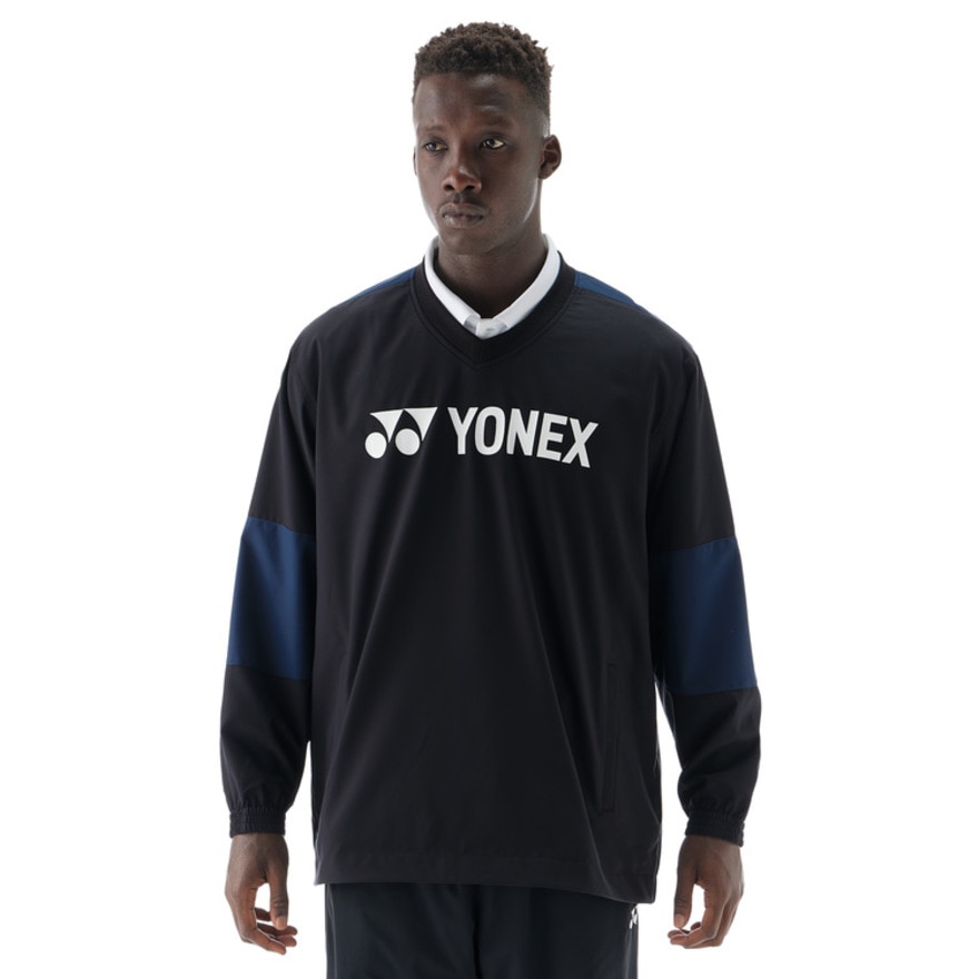 ヨネックス（YONEX）（メンズ、レディース）テニスウェア ユニ裏地付Vブレーカー 32039-007