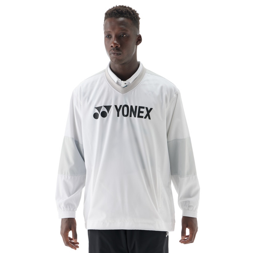 ヨネックス（YONEX）（メンズ、レディース）テニスウェア ユニ裏地付Vブレーカー 32039-011