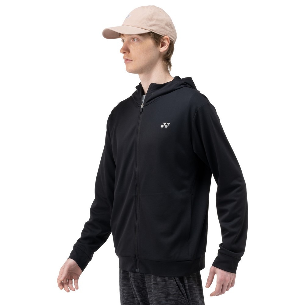 ヨネックス（YONEX）（メンズ、レディース）テニスウェア ニットウォームアップパーカー 51059-007