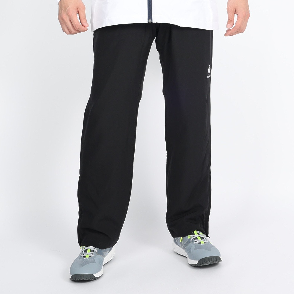 ルコック スポルティフ（Lecoq Sportif）（メンズ）テニスウェア 裏トリコットウインドパンツ 撥水 QTMSJG30XB BLK