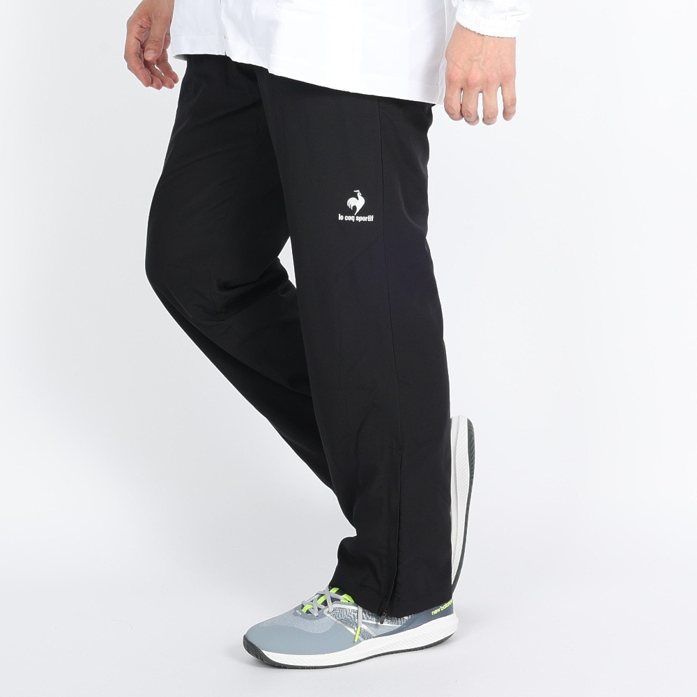 ルコック スポルティフ（Lecoq Sportif）（メンズ）テニスウェア 裏トリコットウインドパンツ 撥水 QTMSJG30XB BLK