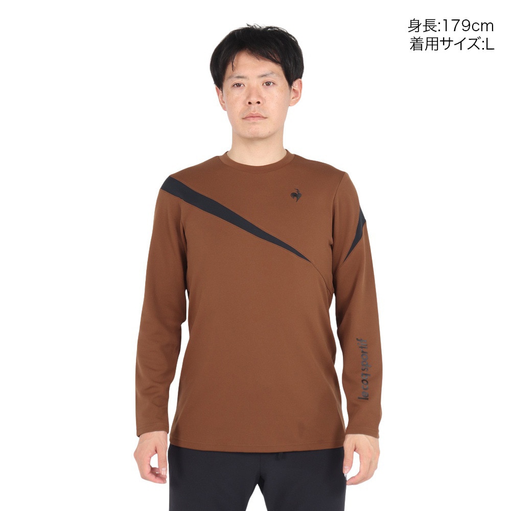 ルコックスポルティフ（lecoqsportif）（メンズ）テニスウェア ライト スウェットシャツ LN4FLT12M BW00